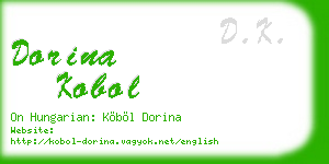 dorina kobol business card