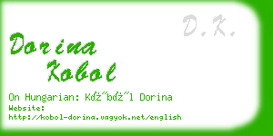 dorina kobol business card